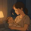 夜の静けさの中の母の想い