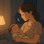 夜の静けさの中の母の想い