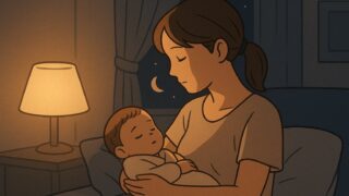 夜の静けさの中の母の想い