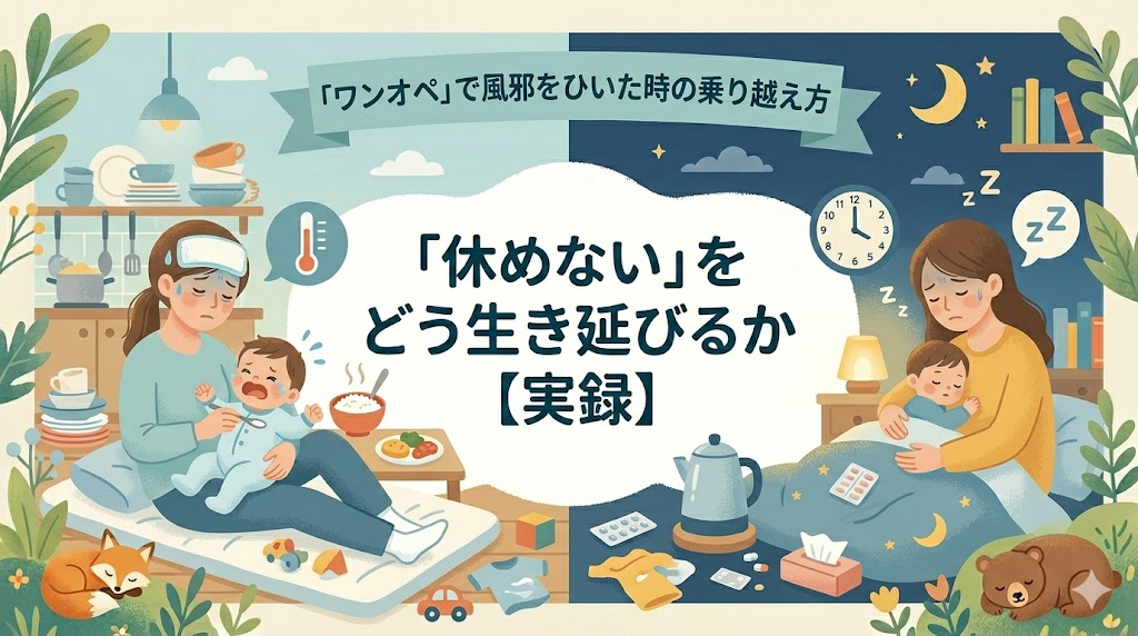 ワンオペで風邪をひいたときの乗り越え方｜「休めない」をどう生き延びるか【実録】