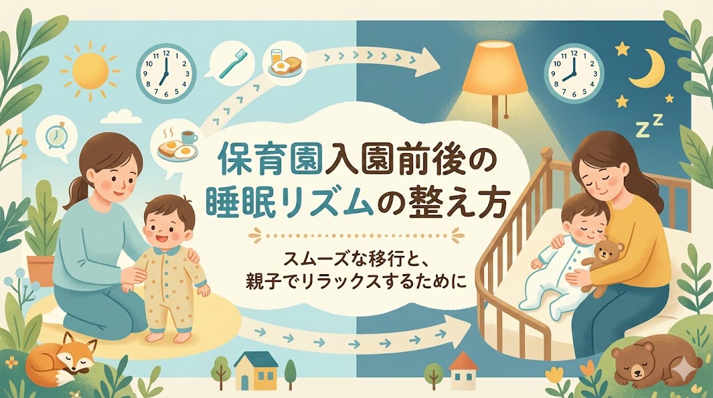 保育園入園前後の睡眠リズムの整え方