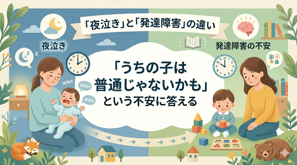 夜泣きと発達障害の違い