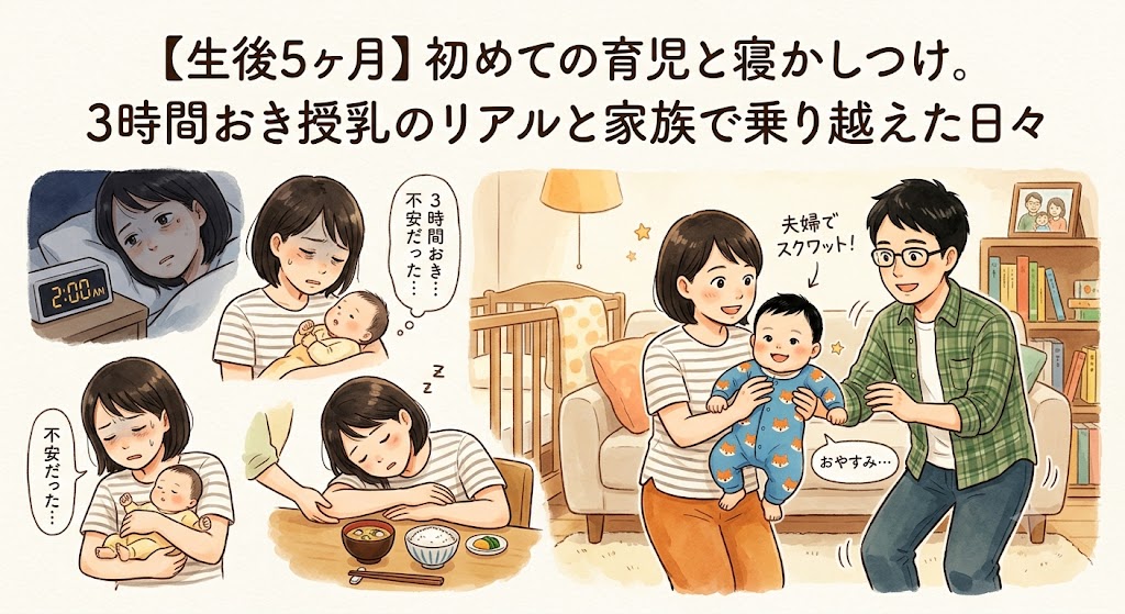 【生後5ヶ月】初めての育児と寝かしつけ